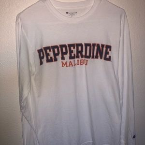 Pepperdine Men’s Small Long Sleeve (White)
